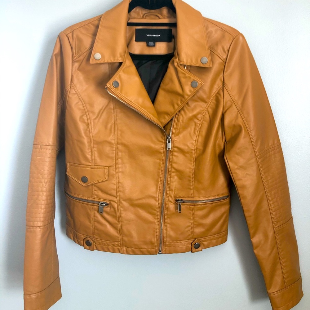 BNWT leather jacket (faux)